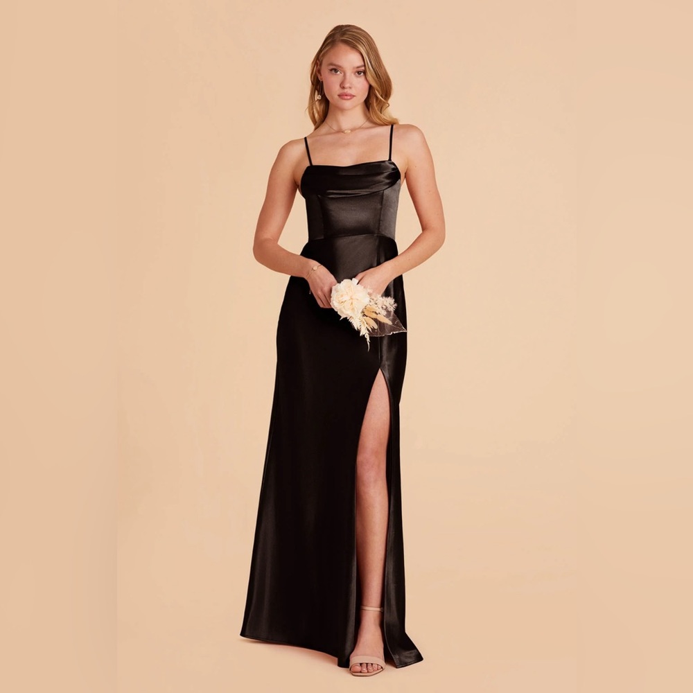Mia Shiny Satin Convertible Dress
